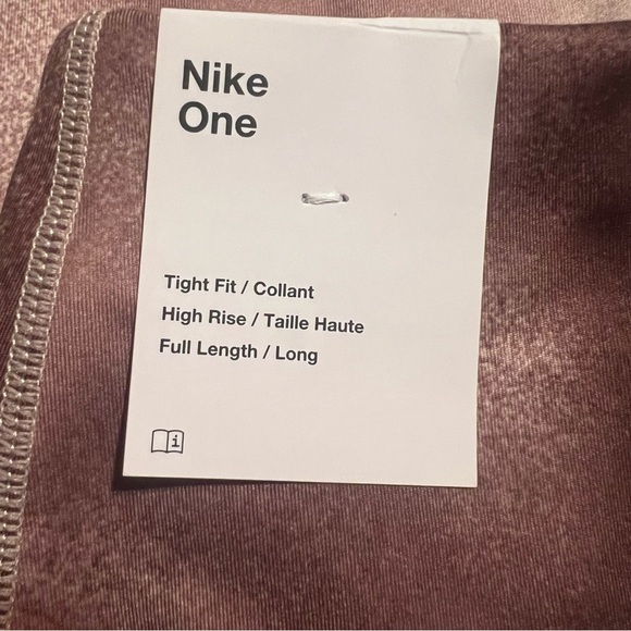 Nike Women's One High-Waist Full-Length Leggings | Smokey Mauve | NEW/NWT!!🩶👟 - Picture 10 of 12